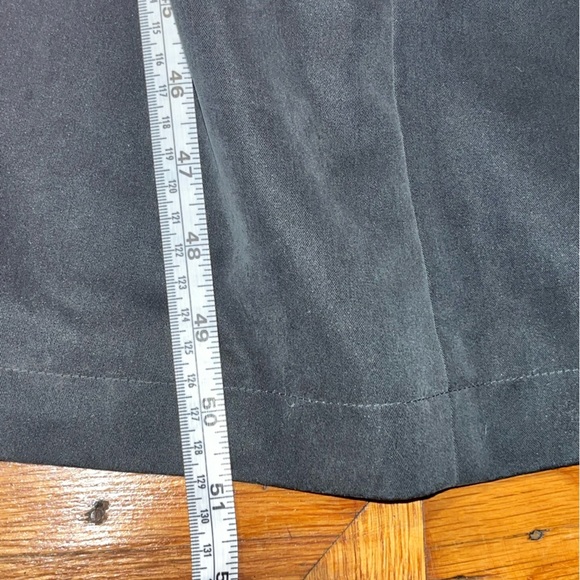 Sanyo wool lining trench coat belted gray green R-40 long jacket old Money - Picture 8 of 12